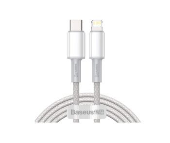 Baseus High Density Braided Fast Charging Data Cable Type-C to iP PD 20W 2m White (CATLGD-A02)