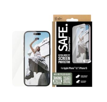 PanzerGlass Safe (1 Piece) Screen Protector iPhone '24 6.1" Ultra-Wide Fit For iPhone 16