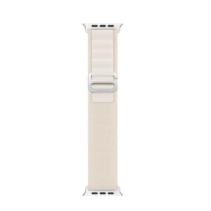 Dux Ducis Sport Buckle Strap For Apple Watch Series 44 mm, 45 mm, 42 mm, 49 mm Nylon - White