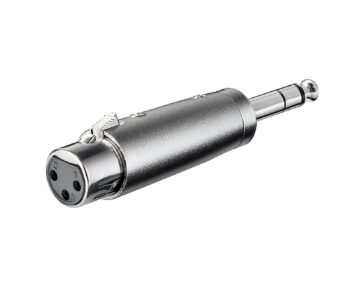 Goobay XLR to Jack Adapter - Silver