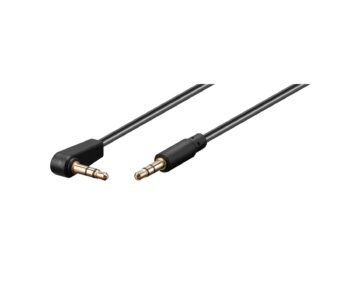 Goobay Jack Plug Connection Cable 0.50m, 3.5mm AUX - Black