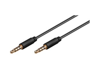 Goobay 3.5mm AUX to 3.5mm AUX Cable, 1.50m - Black