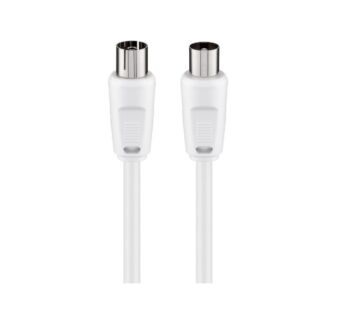 Goobay FK 1 CI (0.5M) 70 dB Antenna Cable - White