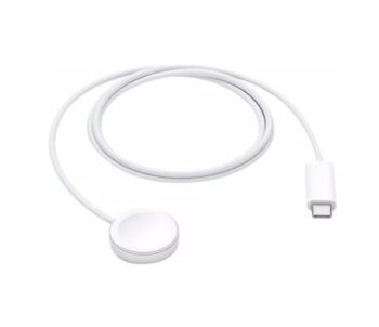 Apple USB C Fast Charging Cable with Wireless Charger For Apple Watch Series 9 to 4 MLWJ3KH/A  - White