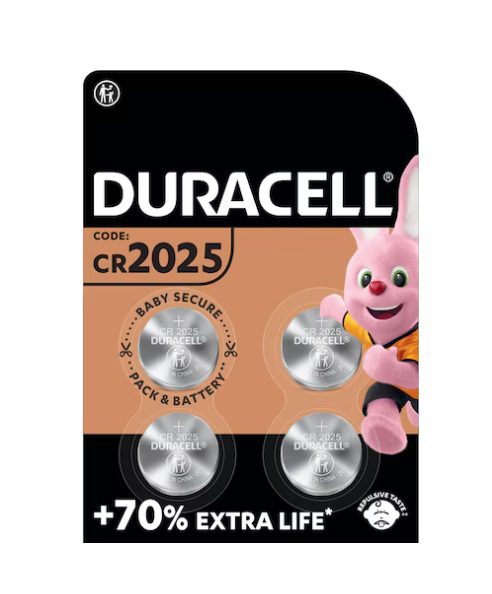 Duracell CR2025 165 mAh - (4 pcs)