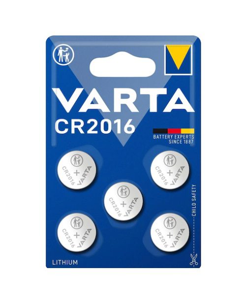 VARTA Electronics CR2016 87 mAh - (5 pcs)