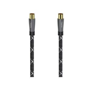 Hama 120 dB Coax Plug to Coax Coupling – High-Quality Signal Transmission