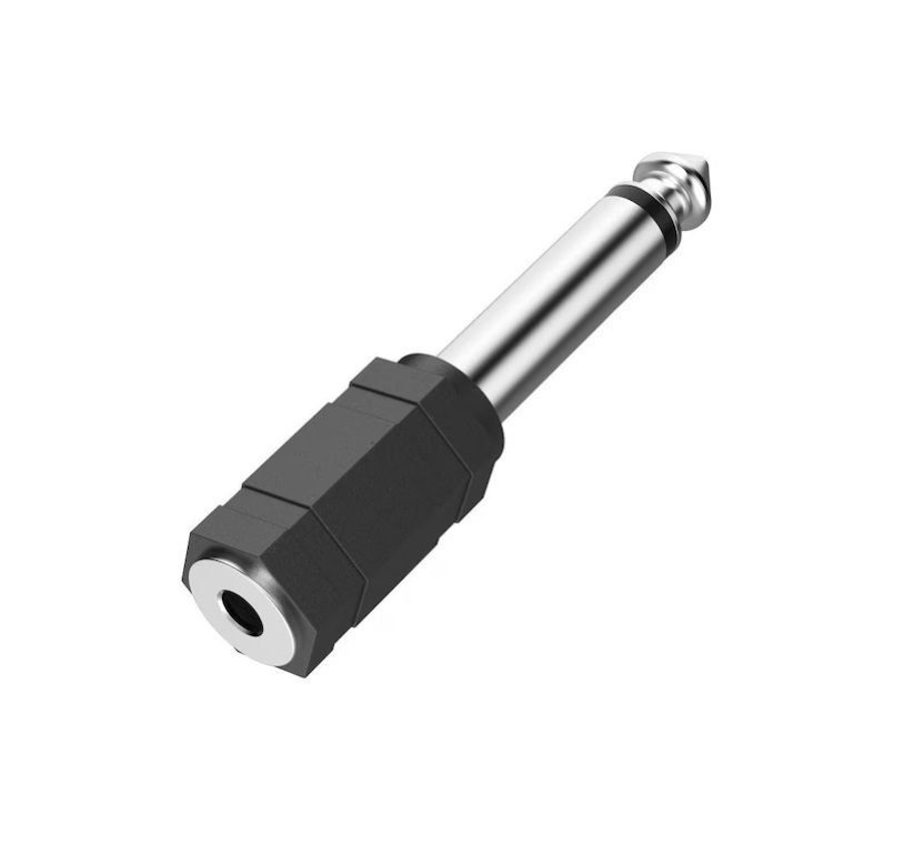 Hama 3.5mm to 6.3mm Mono Audio Adapter – Universal Jack Converter
