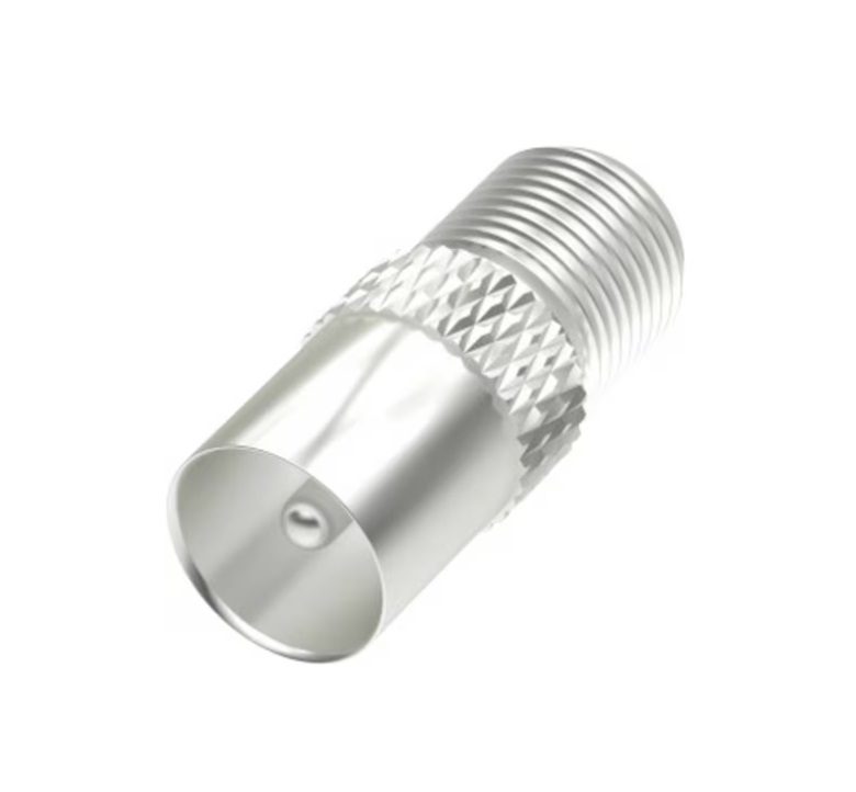 Hama SAT Adapter – F Coupling for Satellite Cable Extensions