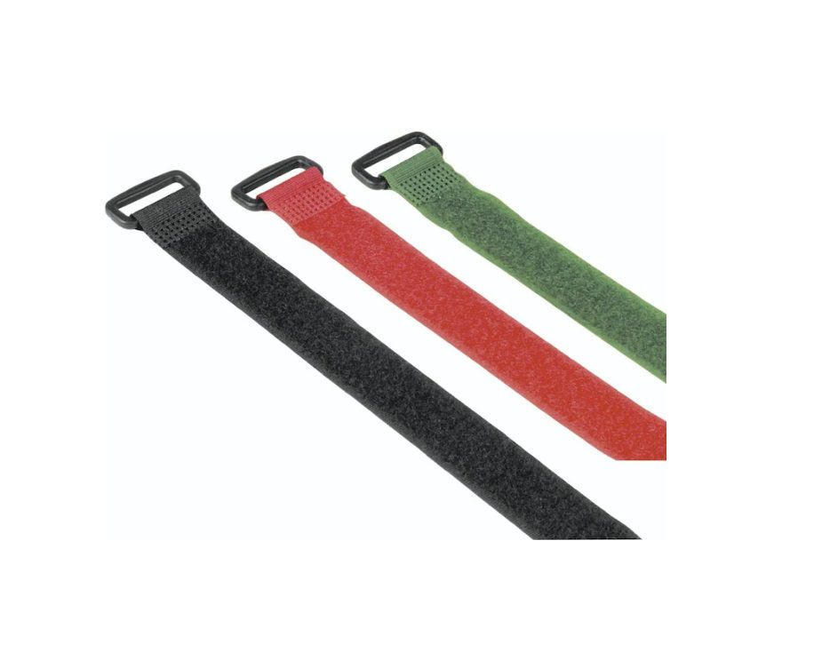 Hama Reusable Velcro Cable Ties – 20x250mm, Multi-Color, 9-Pack