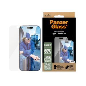 PanzerGlass Classic Fit Screen Protector (1 Piece) For iPhone 16 Pro