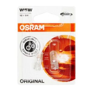 OSRAM 2825 Klar W5W 12V 5W W2, 1x9,5d Standlicht - (2 pcs)