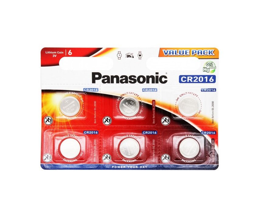 PANASONIC Lithium CR2016 - (6 pcs)