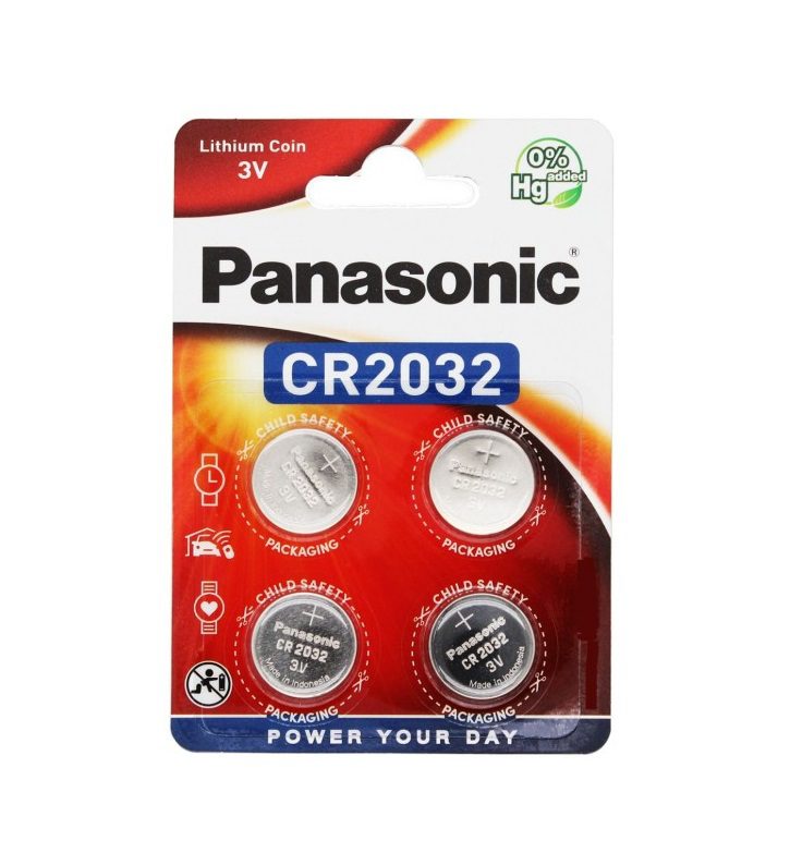 PANASONIC Lithium CR2032 - (4 pcs)