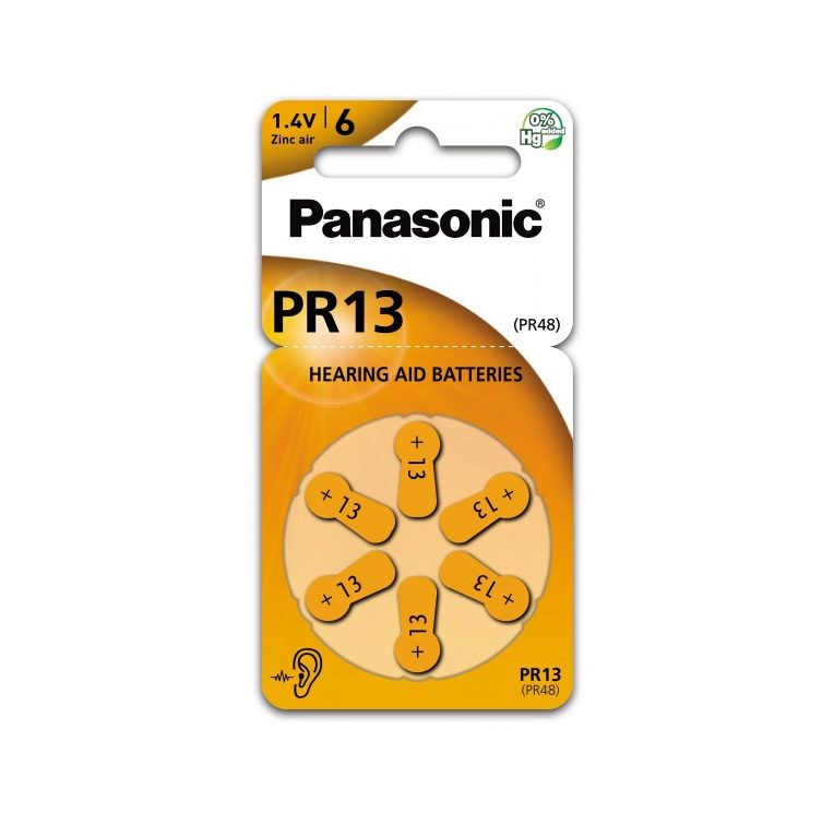 PANASONIC Zinc-Air PR13 - (6 pcs)