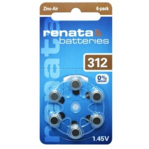 RENATA Zink Air ZA 312 - (6 pcs)