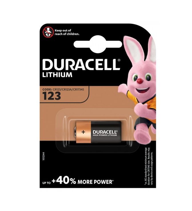 DURACELL Lithium CR123A - (1 pcs)