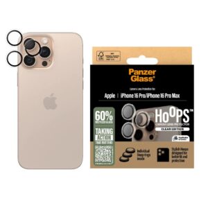 PanzerGlass Hoops Transparent Lens Protector (1 Piece) For iPhone 16 Pro