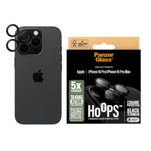 PanzerGlass Hoops Ceramic Camera Lens Protector (1 Piece) For iPhone 16 Pro, iPhone 16 Pro Max