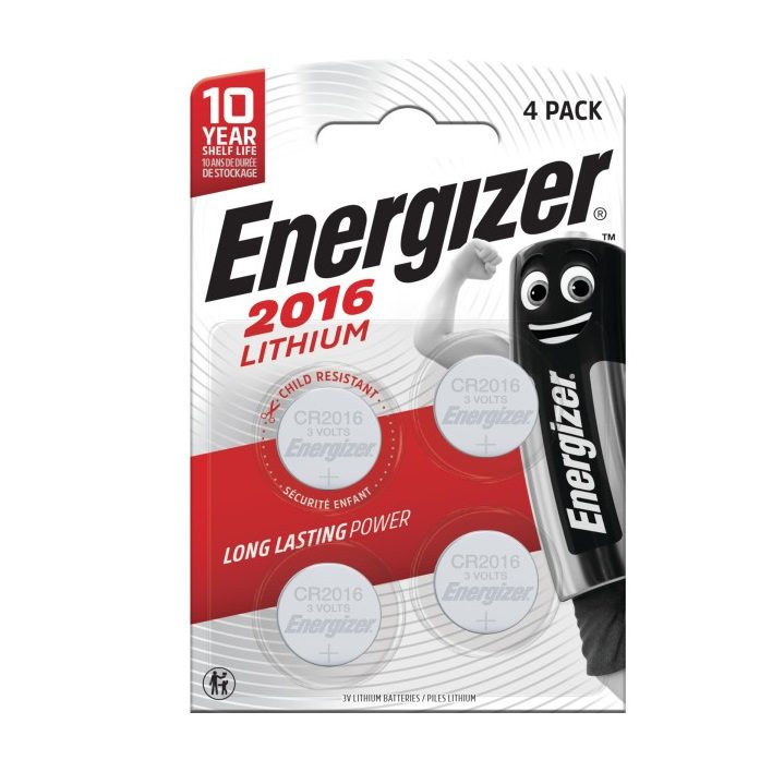 ENERGIZER Lithium CR2016 - (4 pcs)