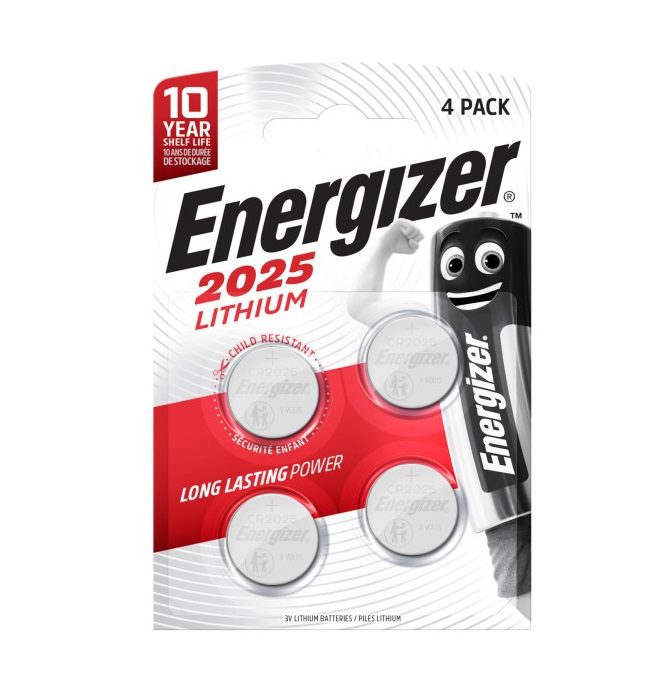 ENERGIZER Lithium CR2025 - (4 pcs)