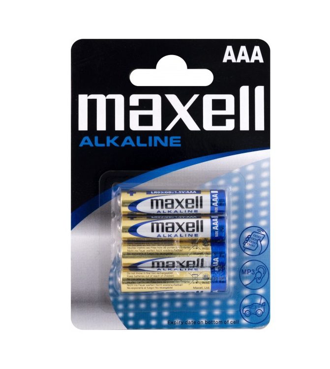 MAXELL Alkaline LR03 AAA - (4 pcs)