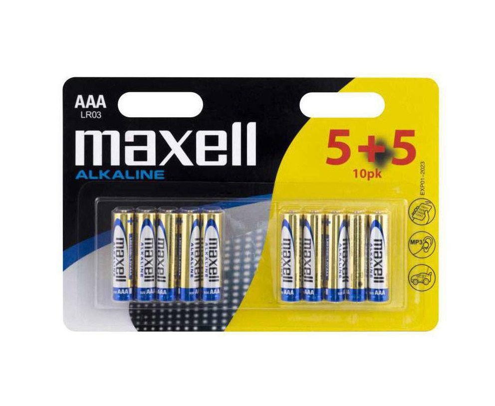 MAXELL Alkaline LR03 AAA 5+5 - (10 pcs)