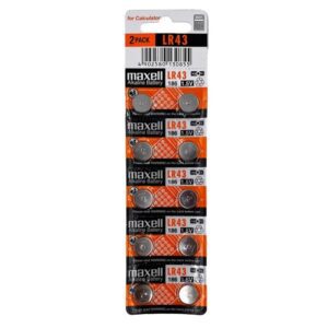 MAXELL Alkaline LR43 - (10 pcs)