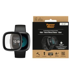 PanzerGlass Screen Protector (1 Piece) For Fitbit Versa 3/4 and Sense