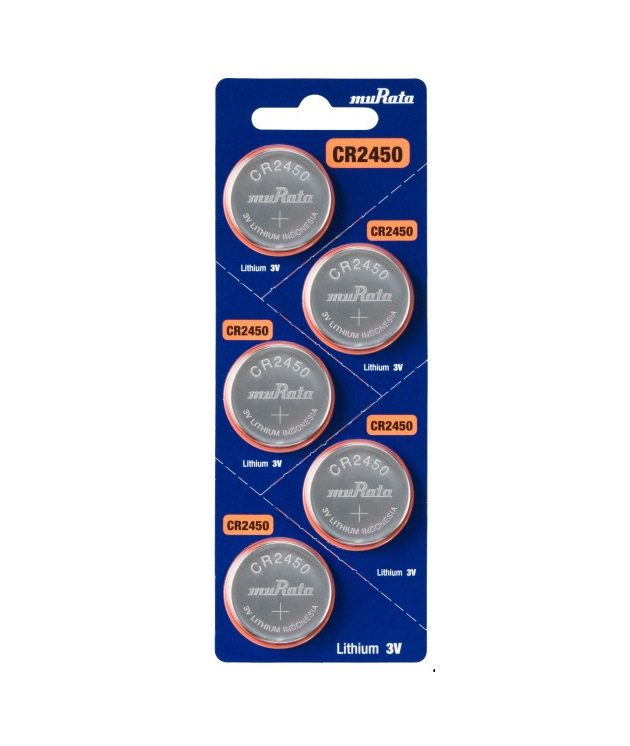 MURATA Lithium CR2450 - (5 pcs)