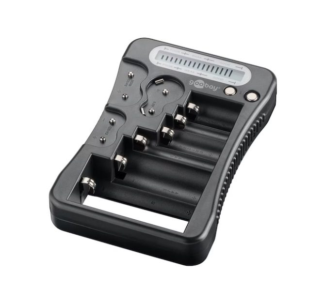 Goobay LCD Battery Tester - Black