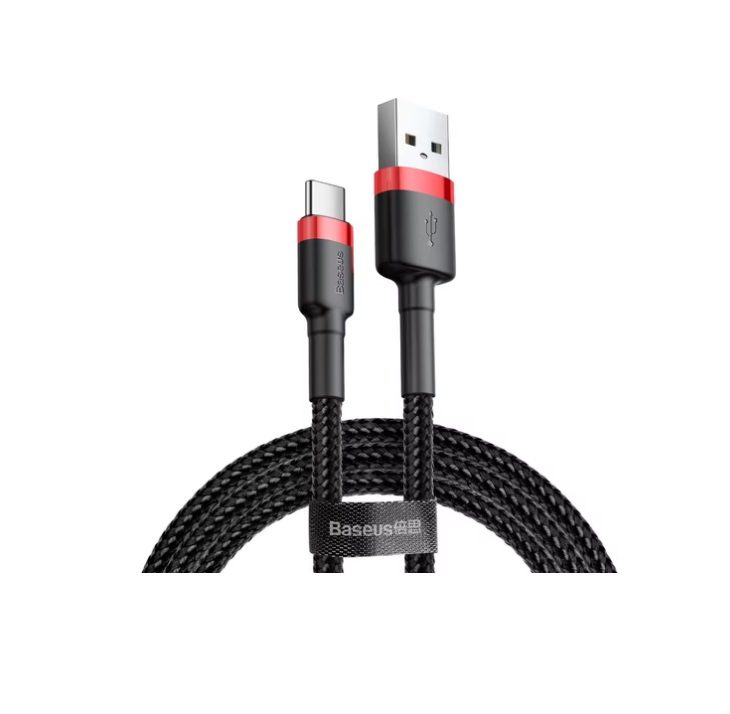 Baseus USB-A to USB-C Cable 3m USB 2.0 Black, Red (CATKLF-U91)