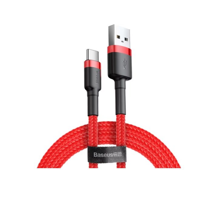 Baseus USB-A to USB-C Cable 3m USB 2.0 Black, Red (CATKLF-U09)