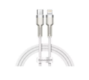 Baseus USB-C to Lightning Cable 2m USB 2.0 White (CATLJK-B02)