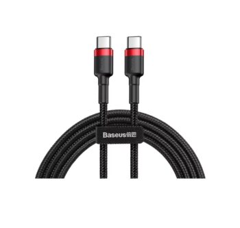 Baseus USB-C to USB-C Cable 1m USB 2.0 Black (CATKLF-G91)