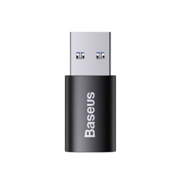 Baseus USB-A to USB-C Adapter 2.2cm Black (ZJJQ000101)