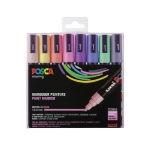Posca PC-5M Marker, round tip, 2.50 mm, (8 Pieces) – Multicolour