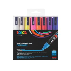 Posca PC-5M Marker Set, 2.50 mm, (16 Pieces) – Assorted Colours
