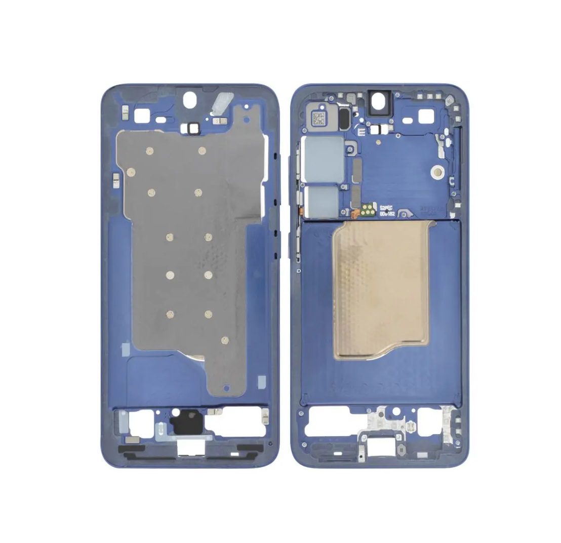 Mid-Frame Housing For Samsung Galaxy S25 (Dark Blue)