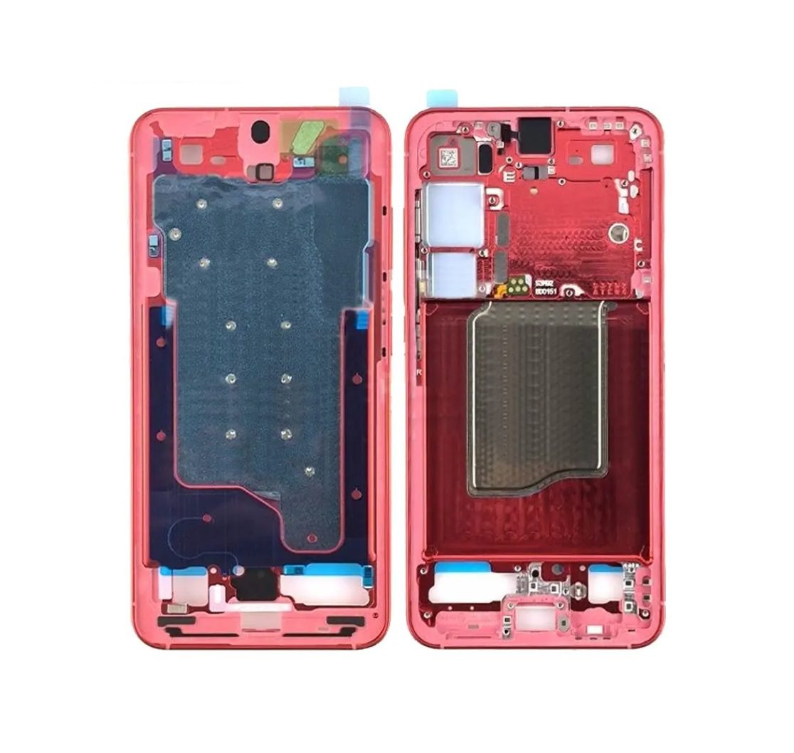 Mid-Frame Housing For Samsung Galaxy S25 (Red)