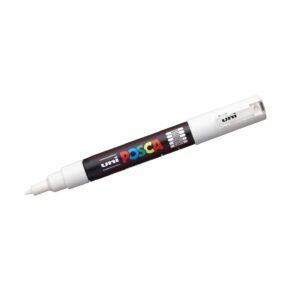 Posca Marker PC-1M round tip, 0.70 mm, (1 Piece) – White