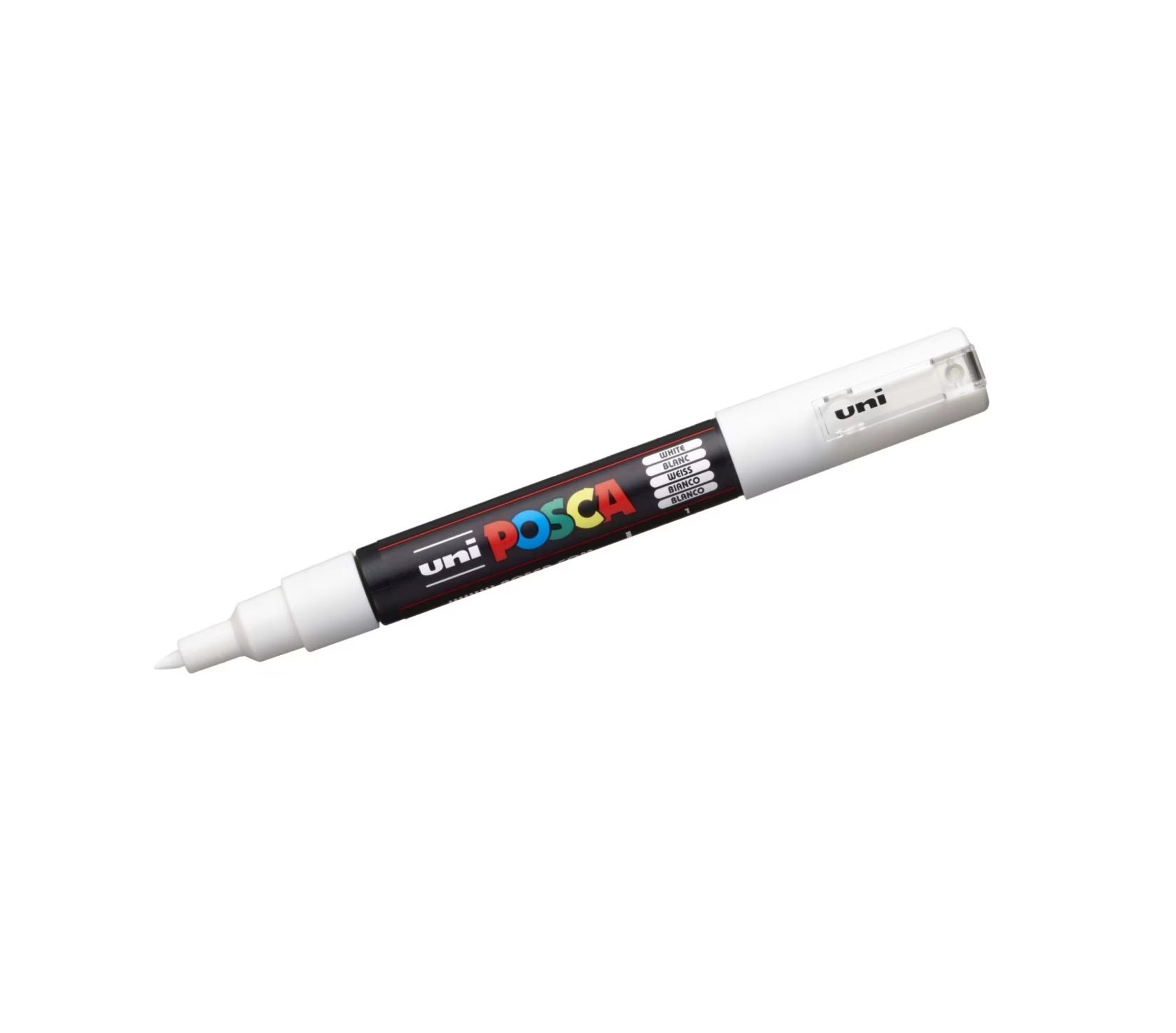 Posca Marker PC-1M round tip, 0.70 mm, (1 Piece) – White