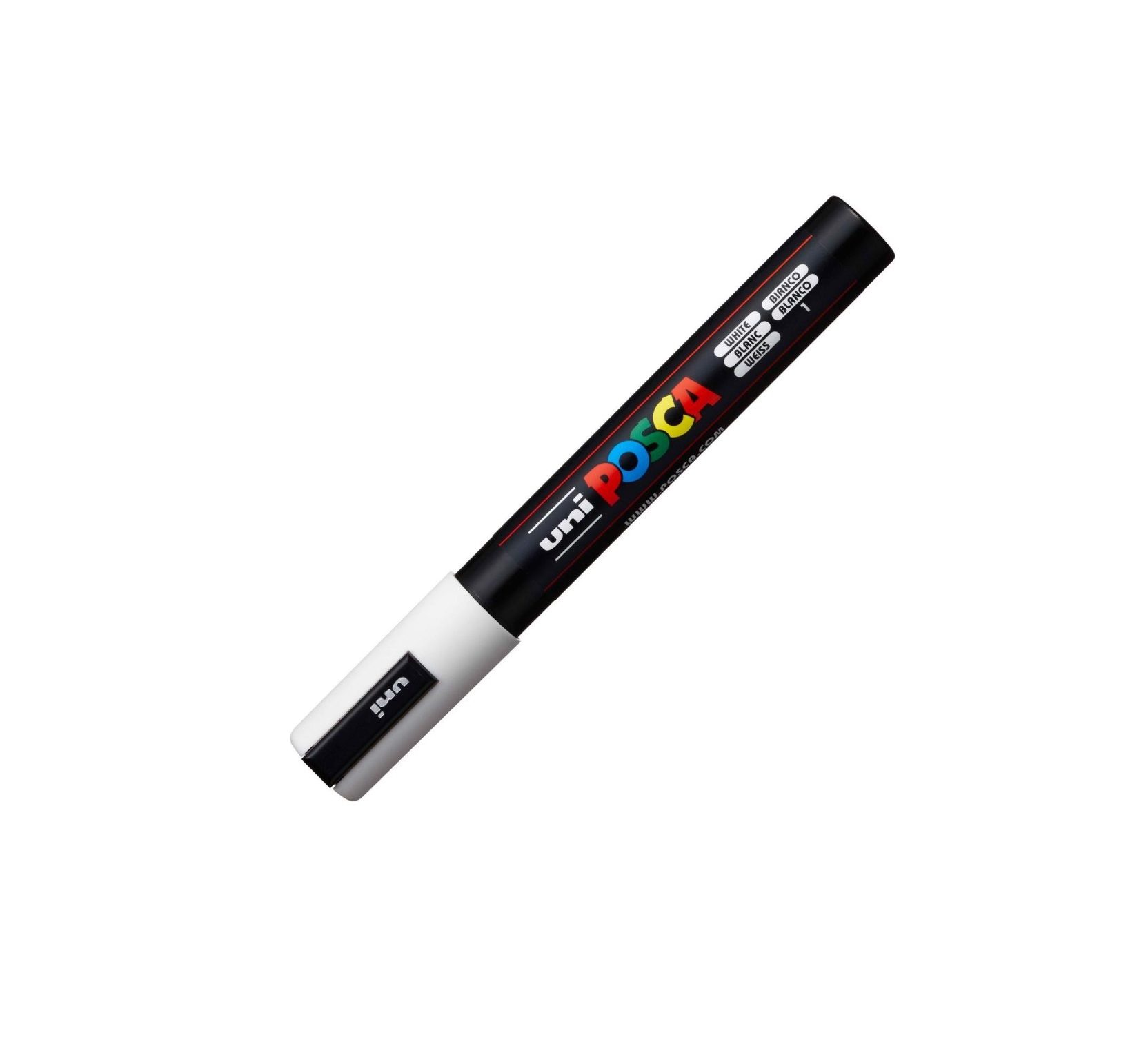 Posca Marker PC-5M round tip, 2.50 mm, (1 Piece) – White
