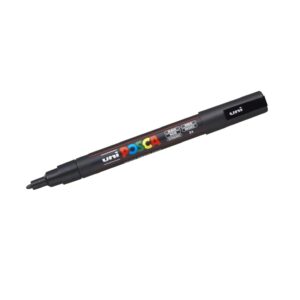 Posca Marker PC-3M round tip, 0.90 mm, (1 Piece) – Black
