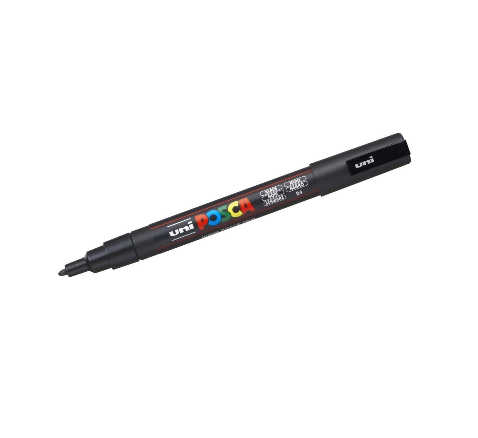Posca Marker PC-3M round tip, 0.90 mm, (1 Piece) – Black