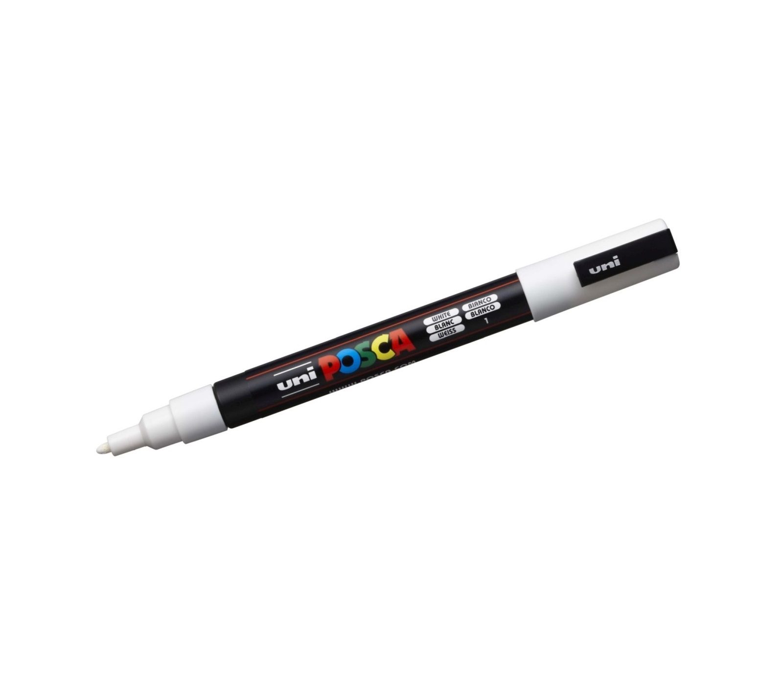 Posca Marker PC-3M round tip, 1.30 mm, (1 Piece) – White