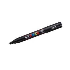 Posca Marker PC-1M round tip, 0.70 mm, (1 Piece) – Black