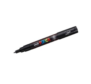 Posca Marker PC-1M round tip, 0.70 mm, (1 Piece) – Black