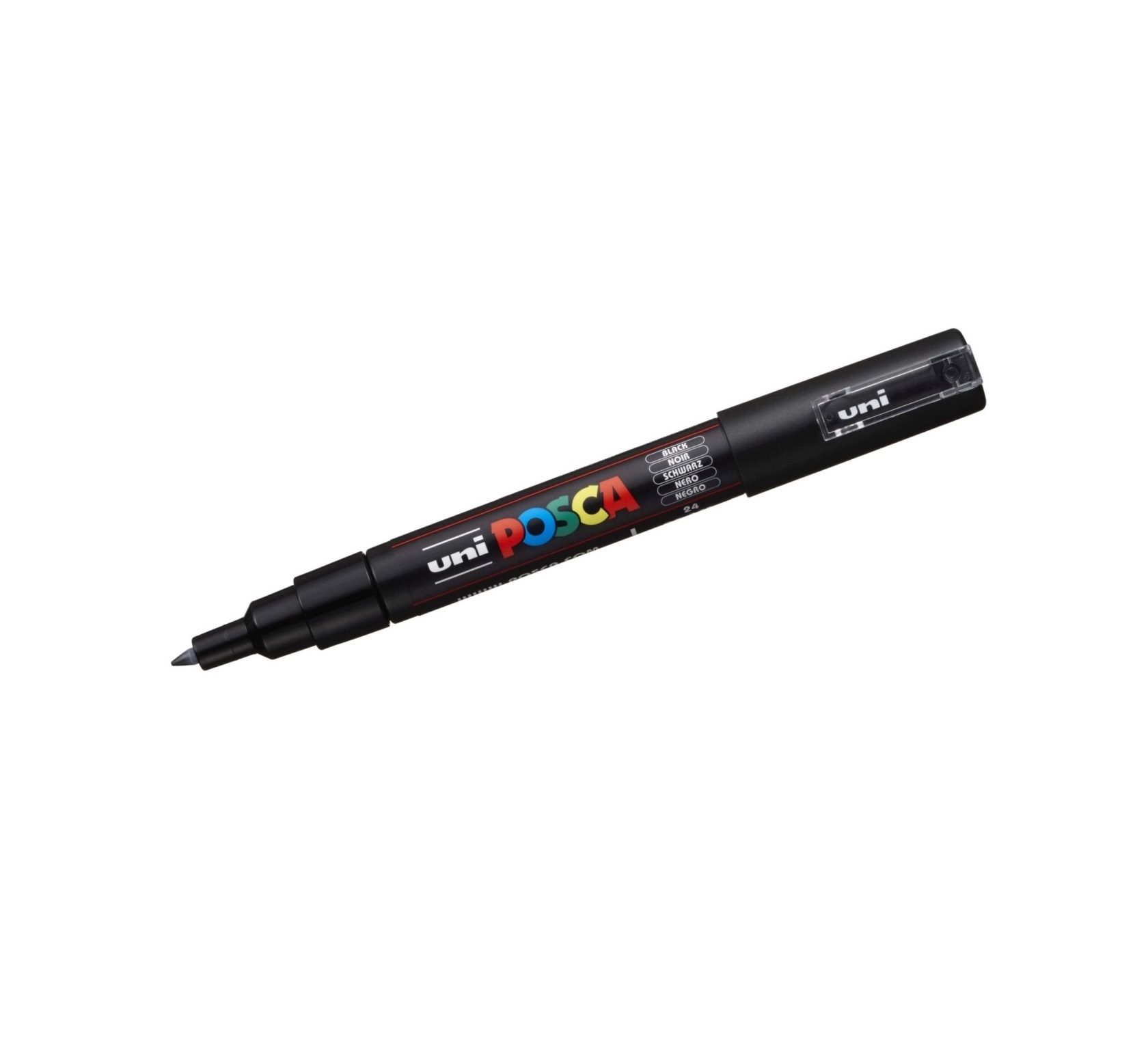 Posca Marker PC-1M round tip, 0.70 mm, (1 Piece) – Black
