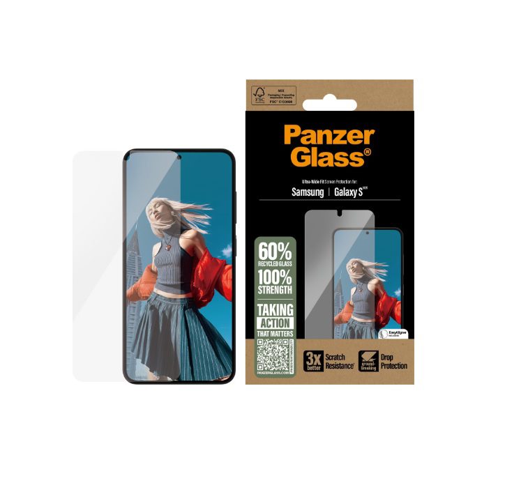 PanzerGlass Ultra-Wide Fit (1 Piece), Samsung Galaxy S25